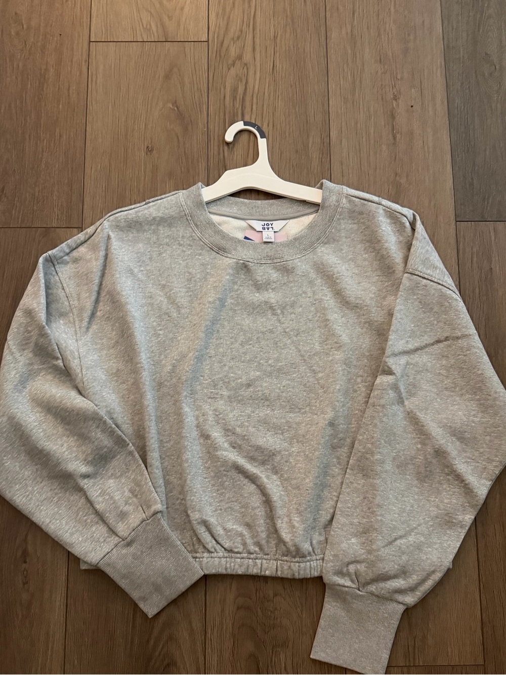 Joy lab fleece cropped crewneck pullover sweatshirt - Picture 2 of 3